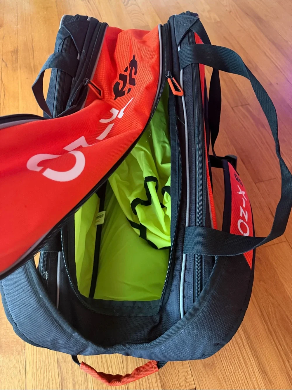 Men's Orange & Black Duffel Paddle Bag